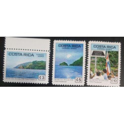A) 1978, COSTA RICA, PRESIDENTIAL VISIT, ISLA DEL COCO, 3 VALUES, MNH