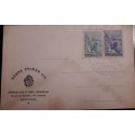 I) 1955 NEDERLAND, QUEEN JULIANA, DARK OLIVE BROWN, CIRCULATED COVER FROM NEDERLANDS TO SOLVAY NEW YORK, USA, BLACK CANCELLATION