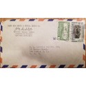 I) 1945 NEDERLAND, GULL, MULTIPLES STAMPS, AIR MAIL, CIRCULATED COVER FROM NEDERLANDS TO SOLVAY , USA, BLACK CANCELLATION