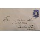 J) 1885 CHILE, COLON, 5 CENTS BLUE, POSTAL STATIONARY, AMBULANCIA, CIRCULATED COVER, FROM CHILE TO SANTA FE