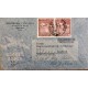 J) 1956 CHILE, AIRPLANE, PAIR, CERTIFICATED AND REGISTERED, AIRMAIL, CIRCULATED COVER, FROM SANTIAGO TO SWITZERLAND