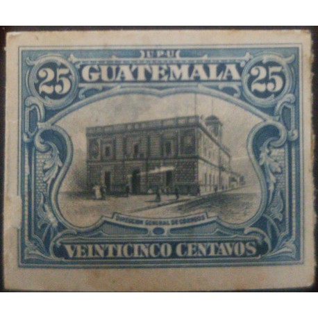 A) 1911, GUATEMALA, GENERAL ADDRESS OF POST, DIE PROOF, NATIONAL SYMBOL