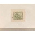 J) 1920 CIRCA-BELGIUM, DIE SUNKEN CARDBOARD, AMERICAN BANK NOTE, MEN, 30 CENTS OLIVE GREEN