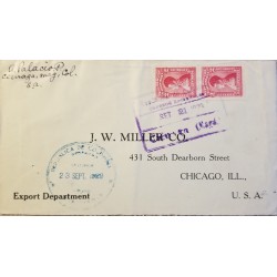 L) 1929 COLOMBIA, NARIÑO, 2C, RED, EXPORT DEPARTAMENT, CIRCULATED COVER FROM COLOMBIA TO CHICAGO