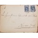 J) 1894 CHLE, COLUMBUS, PAIR, CIRCULATED COVER, FROM CHILE TO NEW YORK