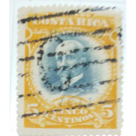 A) 1900, COSTA RICA, BAR CANCELATION