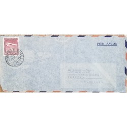 J) 1955 CHILE, AIRPLANE, AIRMAIL, CIRCULATED COVER, FROM VALPARAISO TO COLOMBIA