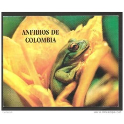 L) 2002 COLOMBIA, AMPHIBIANS OF COLOMBIA, FROG, FOLDER XF