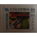 A) 1997, COLOMBIA, CENTENNIAL OF THE ERICSSON COMPANY IN COLOMBIA, AERIAL, CELL PHONE