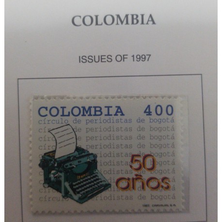 A) 1997, COLOMBIA, L ANNIVERSARY OF THE CIRCLE OF JOURNALISTS OF BOGOTA, ISSUES
