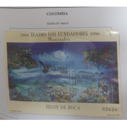A) 1996, COLOMBIA, XXX ANNIVERSARY THE FOUNDERS THEATER, MOUTH CURTAIN, MANIZALES, ISSUES