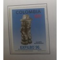 A) 1996, COLOMBIA, NATIONAL PHILATELIC EXHIBITION EXFILBO 96 – BOGOTÀ, PENDANT, GOLD MUSEUM