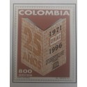 A) 1996, COLOMBIA, XXV ANNIVERSARY OF THE REGIONAL CENTER FOR BOOK DEVELOPMENT IN LATIN AMERICA AND THE CARIBBEAN, AERIAL
