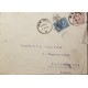 L) 1913 COLOMBIA, BOLIVAR, BLUE, 5C, WASHINGTON, 3C, RED, CIRCULATED COVER FROM COLOMBIA TO ENGLAND