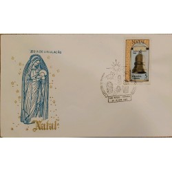 A) 1968, BRAZIL, CHRISTMAS, FDC, EXPOSITION, BELL