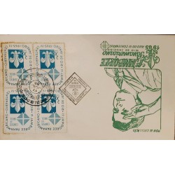 A) 1965, BRAZIL, I JAMBOREE PAN AMERICAN, RIO OF JANEIRO, FDC, SCOUT CAMP