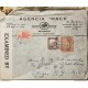 L) 1939 COLOMBIA, COFFEE, BROWN, 5C, PALACE OF COMMUNICATIONS, RED, COLONIAL BOGOTA, ARCHITECTURE, 60C