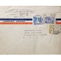 L) 1947 COLOMBIA, IV PAN AMERICAN PRESS CONGRESS, ANTONIO MARINO, BLUE, 5C, WATERFALL, PALACE