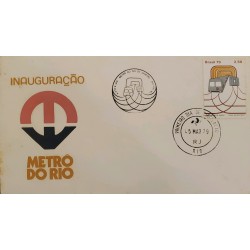 A) 1979, BRAZIL, INAUGURATION METRO OF RIO, FIRST DAY COVER, ECT