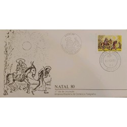 A) 1980, BRAZIL, CHRISTMAS, FLEE TO EGYPT, FIRST DAY COVER, NITEROI