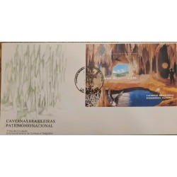 A) 1996, BRAZIL, CAVERNS NATIONAL HERITAGE, FIRST DAY COVER