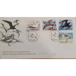 A) 1985, BRAZIL, BIRDS, PRESERVATION OF BRAZILIAN FAUNA, FDC