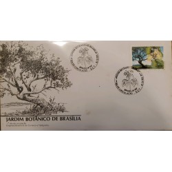 A) 1985, BRAZIL, TREE, BOTANICAL GARDEN OF BRASILIA, FIRST DAY COVER, ECT