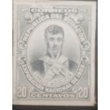 L) 1909 ECUADOR, DIE PROOFS, AMERICAN BANK NOTE, CARLOS MONTUFAR, 20C, XF