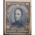 L) 1920 ECUADOR, DIE PROOFS, AMERICAN BANK NOTE, ILLINGWORTH, 60C, BLUE, XF