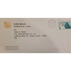 A) 1980, BRAZIL, SHIPPED TO ORBIMAC NEW YORK - UNITED STATES, CANCELED STAMP OF NATIONAL EUCHARIST CONGRESS