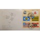 A) 1984, BRAZIL, FLAGS OF THE STATES OF BRAZIL, FDC, MINAS GERAIS, MATO GROSSO, PIAUI, MARANHAO, SANTA CATARINA, ECT