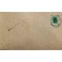 J) 1937 ENGLAND, CIRCULATED COVER, PRINTED METTER, XF