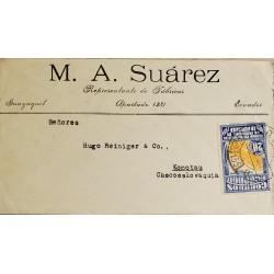L) 1930 ECUADOR, ECUADOR PRODUCES SUGAR, FIRST CENTENARY OF THE FOUNDATION OF THE REPUBLIC, 20C, BLUE, CIRCULATED