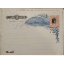 A) 1894, BRAZIL, POSTAL STATIONARY, SEAL OF LIBERTY