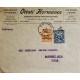L) 1920 ECUADOR, PRESIDENT GARCIA MORENO, BLUE, 1OC, ROCA, 1C, ORANGE, CIRCULATED COVER FROM ECUADOR TO USA