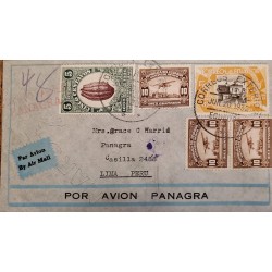 L) 1932 ECUADOR, FIRST CENTENARY OF THE FOUNDATION OF THE REPUBLIC, NATIONAL COCOA, CACAO, 5C, GREEN, AIRPLANE, PALACE, 10C
