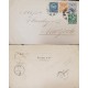 J) 1890 ECUADOR, MULTIPLE STAMPS, CIRCULATED COVER FOM GUAYAQUIL TO NEW YORK NICE FRANKING