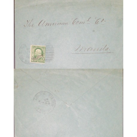 J) 1900 PHILIPPINES, CIRCULATED COVER, FROM PHILIPPINES TO MAMILA