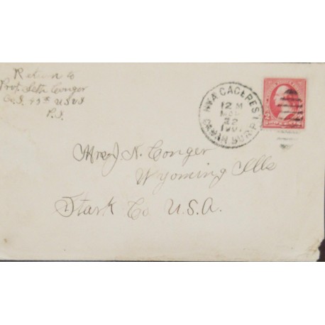J) 1922 PHILIPPINES ISLAND, US OCCUPATION IN PHILIPPINES VA EN US POSSESSIONS, CIRCULATED CPVER, FROM PHILIPPINES TO USA