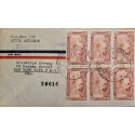 L) 1946 ECUADOR, AEROCOMMUNICATIONS PROMOTION, 20C, AIRMAIL, CIRCULATED COVER FROM ECUADOR TO USA
