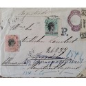 A) 1903, BRAZIL, FROM SAO PAULO TO GERMANY, POSTAL STATIONARY, REGISTERED, LIBERTY STAMP