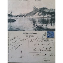 A) 1918, BRAZIL, POSTAL STATIONARY, FROM RIO DE JANEIRO TO FRANCE, DEODORO STAMP