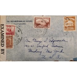 L) 1942 ECUADOR, CHIMBORAZO MOUNTAIN ANDES, 5C, SOCIAL SECURITY OF THE PEASANT AND POST HOUSES OF GUAYAQUIL, CIRCULATED