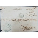 J) 1866 PUERTO RICO, OFFICIAL MAIL, CIRCULATED COVER, FROM PUERTO RICO TO AGUADILLA