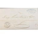 A) 1856, BOLIVIA, PRESTAMP, ENTIRE LETTER TO SUCRE CANCELED BY FEB 20 1856