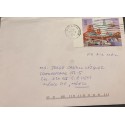 A) 1998, UNITED STATES, AIR FORCE, TO MEXICO D.F, CANCEL, AERIAL, SPACE DISCOVERIES CITY OF SPACE AND SHIP STAMPS