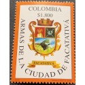 A) 2005, COLOMBIA, SHIELD, CITY WEAPONS FACATATIVA, THOMAS GREG & SONS, MINISHEET