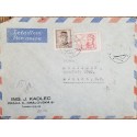 J) 1936 CZECHOSLOVAKIA, GENERAL MILAN STEFANIK, MULTIPLE STAMPS, AIRMAIL, CIRCULATED COVER, FROM CZECHOSLOVAKIA TO MEXICO