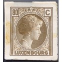 J) 1935 LUXEMBOURG, DIE PROOF, GRAND DUCHESS CHARLOTTE, 80 CENTS BROWN, MN
