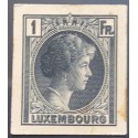 J) 1935 LUXEMBOURG, DIE PROOF, GRAND DUCHESS CHARLOTTE, 1 FR BLUE, MN